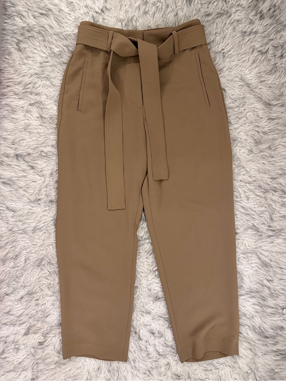 Wilfred Tie-Front Pant - Gold Camel